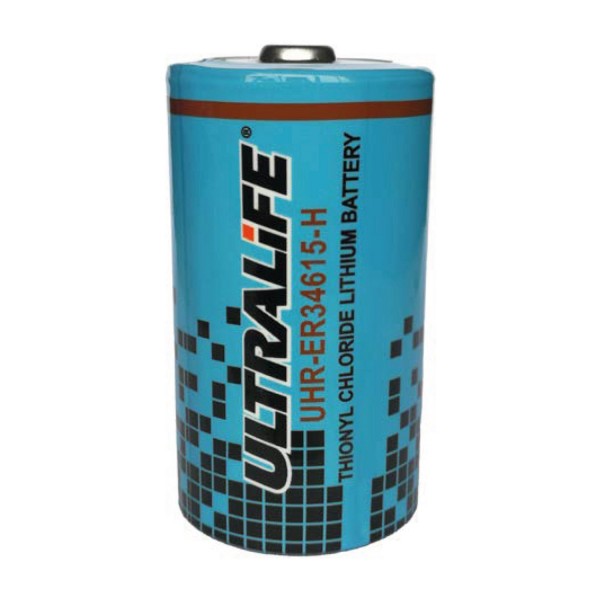 UHR-ER34615-H Ultralife lithiumbatteri 3,6 Volt 14,5 Ah D-celle høj strøm -55 ° C til + 85 ° C