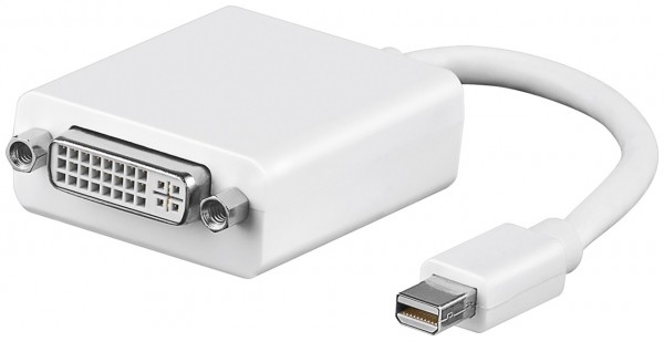 Goobay Mini DisplayPort/DVI-D-adapterkabel 1.1 - Mini DisplayPort-stik > DVI-I-stik med dobbelt link (24+5 ben)