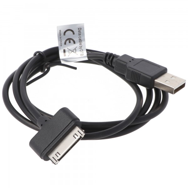 USB-datakabel egnet til Apple iPhone 3G, 3GS, 4, 4S, IPOD BLACK