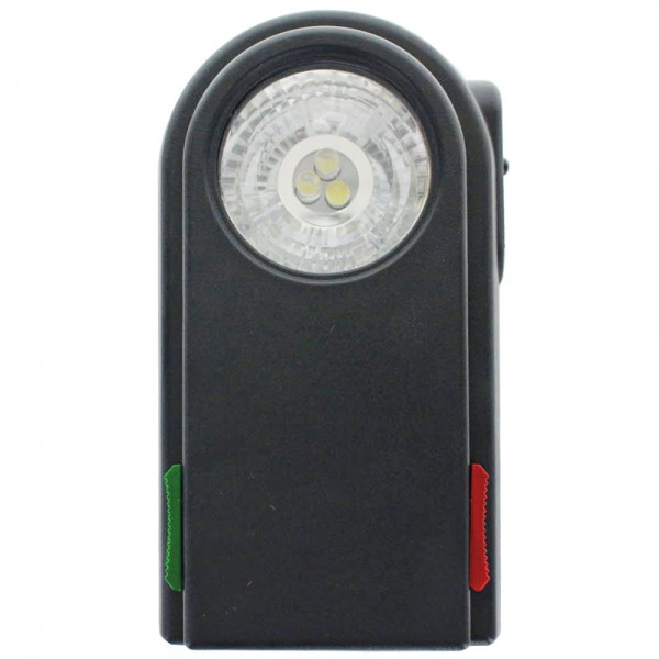 BW signal lommelygte med ekstra filterdiske rød, grøn, hus i sort plast uden batteri