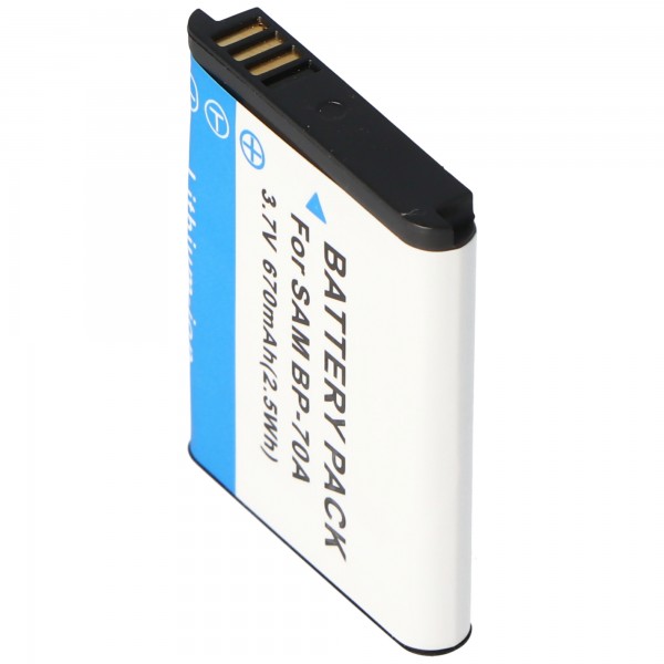 AccuCell batteri passer til Samsung BP-70A, BP70A, AQ100, ES65