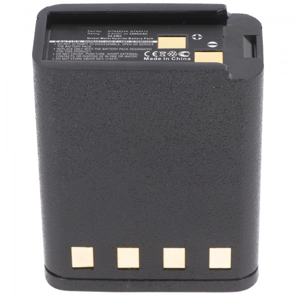 Batteri passer til Motorola HT600, MT1000, Bullard BNH-5447TIC, BU32H1-A, 9.6V, 2500mAh