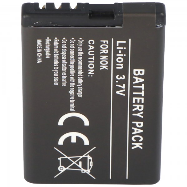 AccuCell batteri passer til Nokia 3720 classic batteri BL-5CT