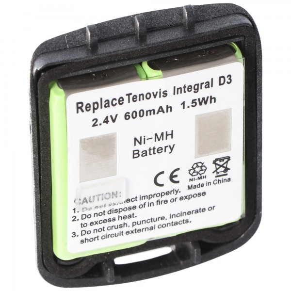 AccuCell batteri passer til Tenovis Integral D3 Mobile med hus