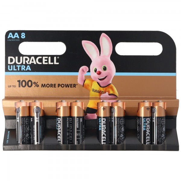 Duracell MX1500 Ultra Power 8er Blister Alkalisk Mignon AA LR6 Batterier