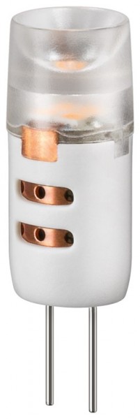 Goobay LED kompakt lampe, 1,1 W - G4 base, varm hvid, ikke dæmpbar