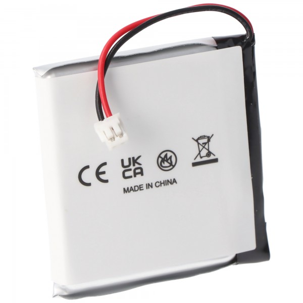 Li-polymer batteri - 1000mAh (3,7V) - til trådløst headset, hovedtelefoner såsom Sony 1588-0911, LIS1662HNPC, SM-03, SP 624038