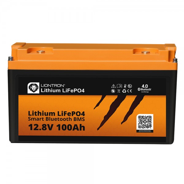 LIONTRON LiFePO4 batteri Smart BMS 12.8V, 100Ah - fuld udskiftning af 12 volt blybatterier