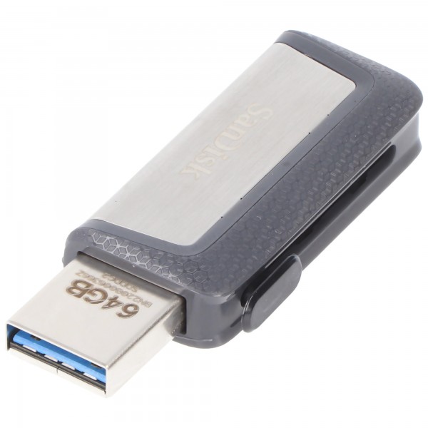 Sandisk USB 3.1 OTG Stick 64 GB, Ultra Dual Drive Type-AC, (R) 150 MB/s, Memory Zone, detailblister