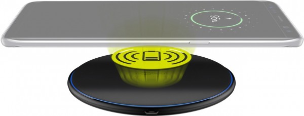 Goobay trådløs hurtigoplader 10 W - velegnet til smartphones og enheder med Qi-standarden