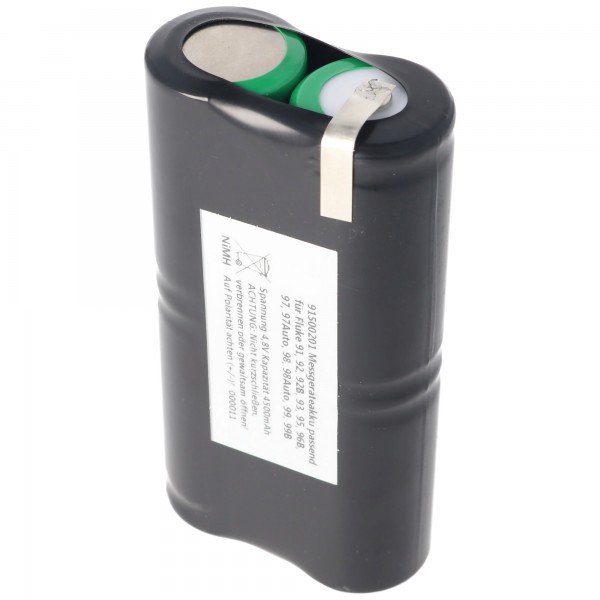 Batteri NiMh egnet til Fluke ScopeMeter PM9086 / 11 batteri 4.8 Volt, 3000mAh