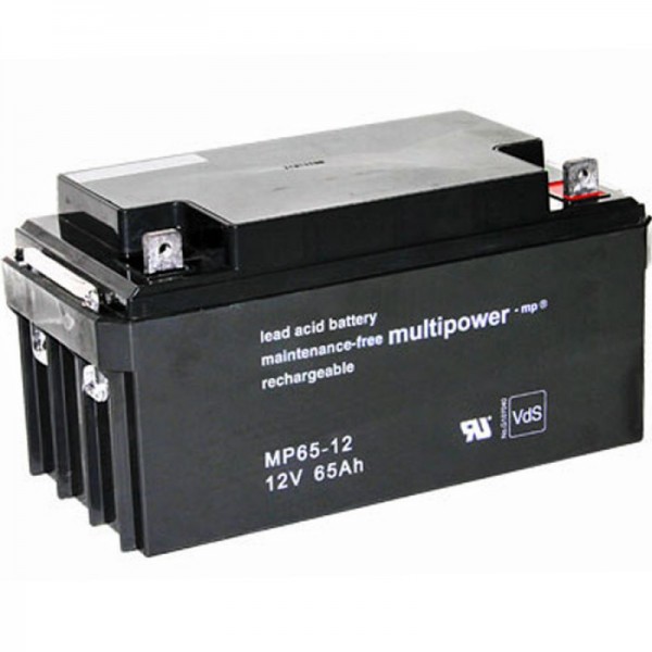 Multipower MP65-12 batteri med M6 skruetilslutning