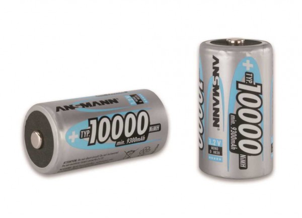 Ansmann NiMH batteritype 10000 Mono 9300mAh