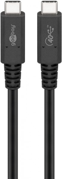 Goobay USB-C™-kabel USB4™ Generation 3x2, 0,8 m - USB-C™-stik > USB-C™-stik
