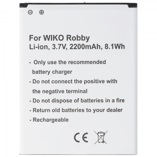 Batteri passer til batteriet Wiko Robby V3750AN, 5212, P104-T19001-000