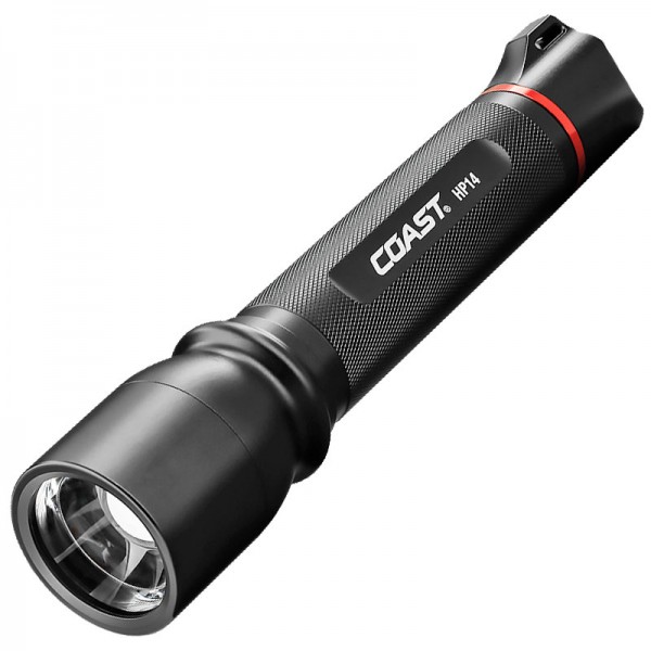 COAST HP14 den fokusable LED lommelygte med Slide Focus og inklusiv 4 batterier