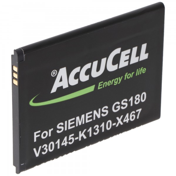 AccuCell batteri passer til Siemens Gigaset GS180 V30145-K1310-X467 3,8 volt batteri med 3000mAh kapacitet