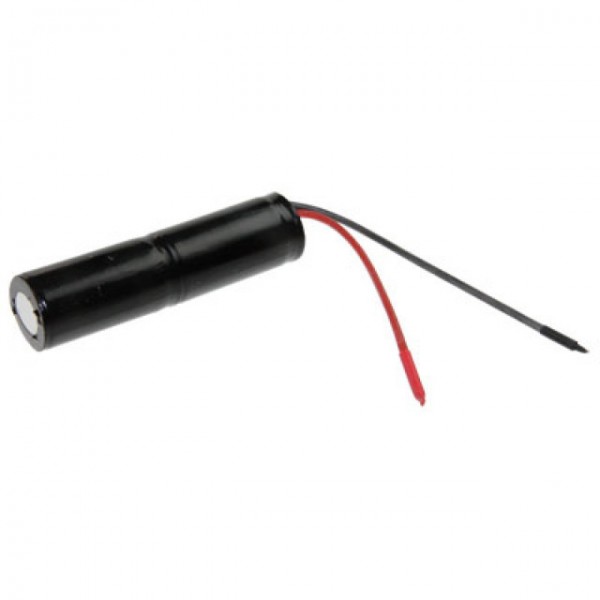 Nødbelysning batteri L1x2 Saft VNT CS med kabel 10cm med åben streng 2.4V, 1600mAh