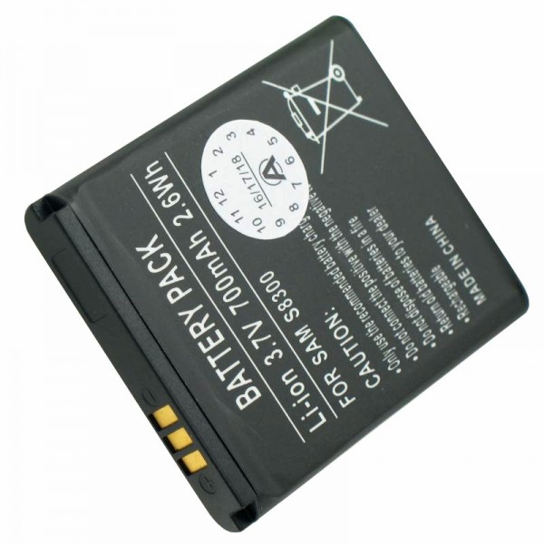 AccuCell batteri passer til Samsung SGH-S8300, AB533640BU, AB533640BE
