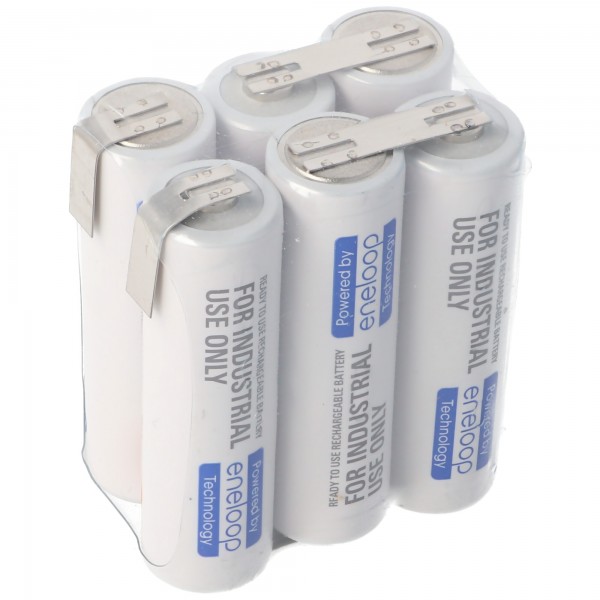 Batteri passer til ansmann as10h plus batteri 5032231, 2000 mah, 2100 opladningscyklusser