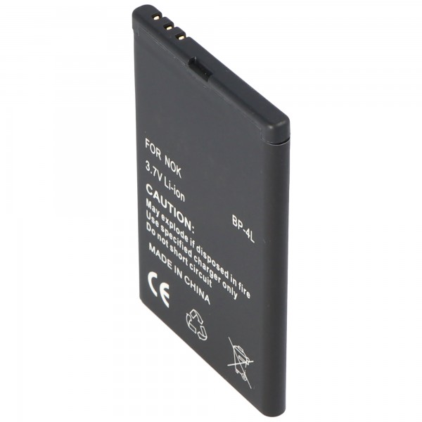 AccuCell batteri passer til Nokia E61i, E63 BP-4L, 1000mAh