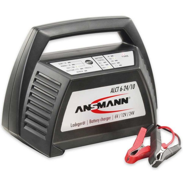 Ansmann ALCT 6-24 / 10 stationær oplader til blybatterier 6-24V opladninger fra 4,5A kapacitet, 1001-0014