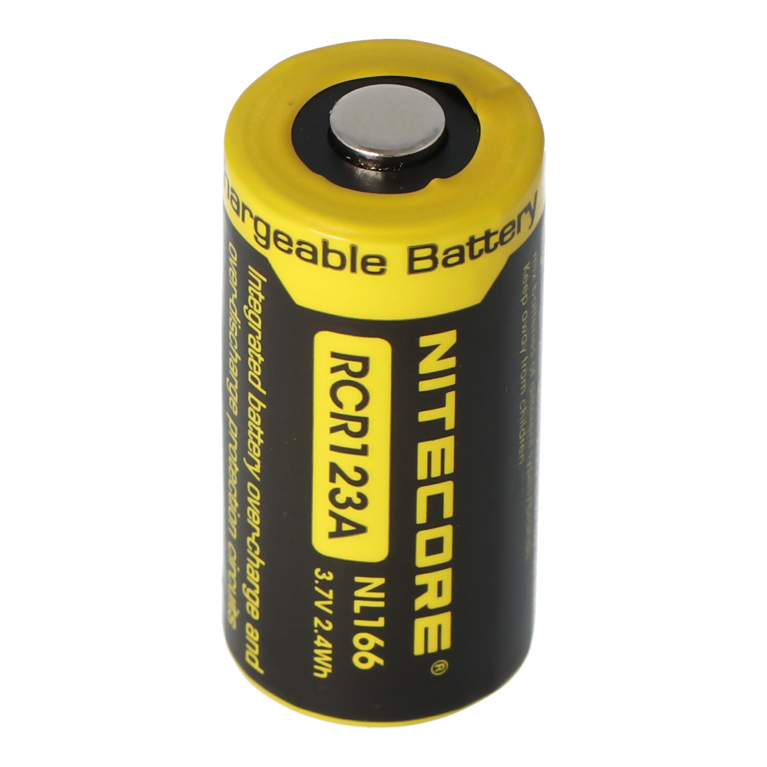 Besætte År noget CR123A NiteCore 16340 Li-ion batteri 2 / 3A celle til lys 3.7 Volt 650mAh |  andre | Batteri til industrien | Genopladelige batterier | Akkushop-Denmark
