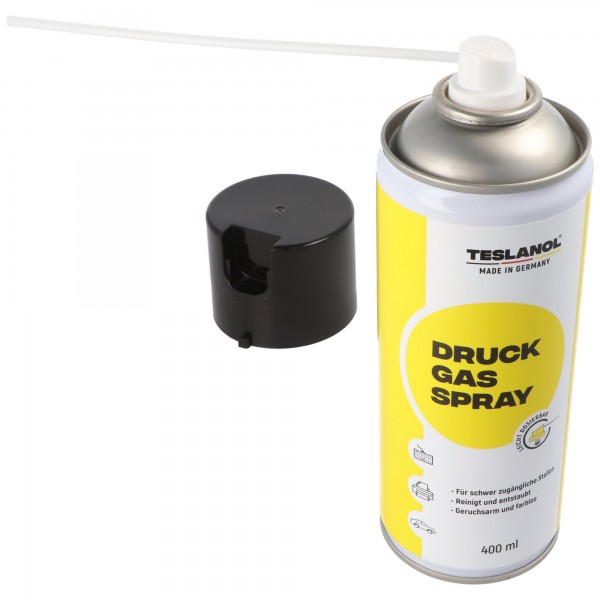 Støvfri komprimeret gasspray til svært tilgængelige områder-400 ml
