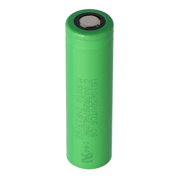 Sony Konion US18650VTC6 Batteri til E-Cigarette og E-Shisha 3.6 Volt min. 3000mAh type. 3120mAh maksimal 30A strømudgang