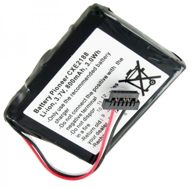 Batteri passer til Pioneer CXE2188, AVIC-F320BT, batteri 338937010176