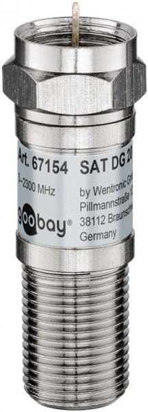 Goobay SAT attenuator 20 dB - F-stik> F-stik