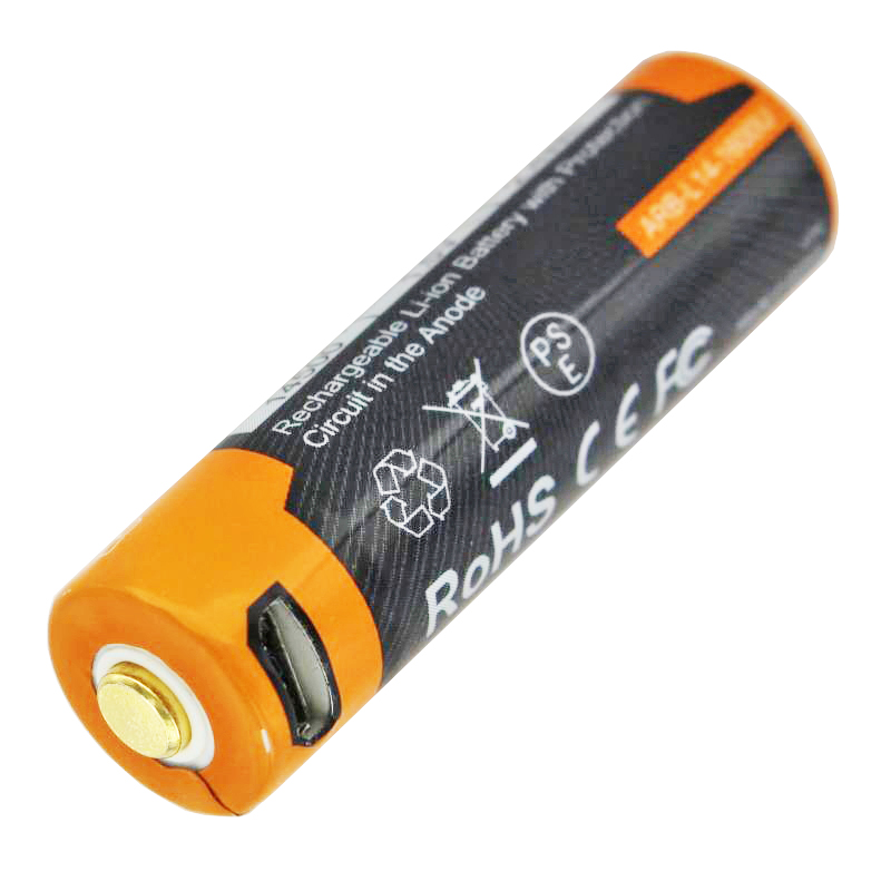 Landmand Chip vedhæng Li-ion genopladeligt batteri Mignon AA LR6 1600mAh med 1,5 Volt,  multi-beskyttet med USB-opladningskabel | Mignon AA LR06 | Batteri efter  størrelse | Genopladelige batterier | Akkushop-Denmark