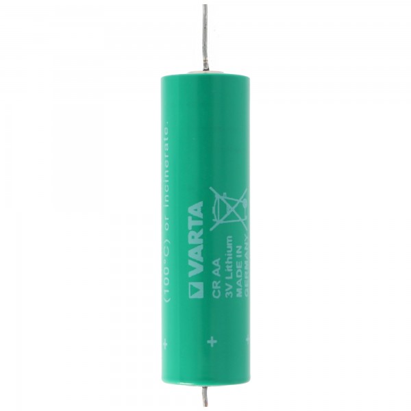 Varta CR AA lithium batteri med aksial wire egnet til varmemåler