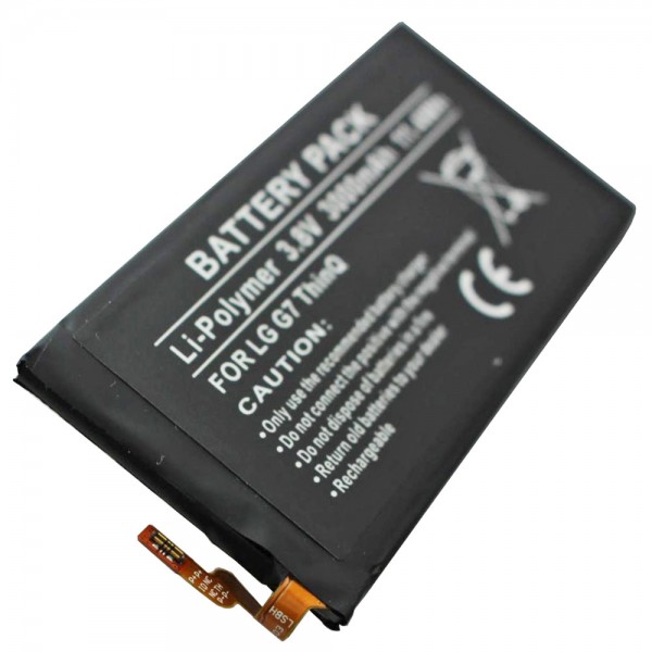 Batteri passer til LG G7 ThinQ, Li-Polymer, 3.8V, 3000mAh, 11.4Wh, indbygget, uden værktøj
