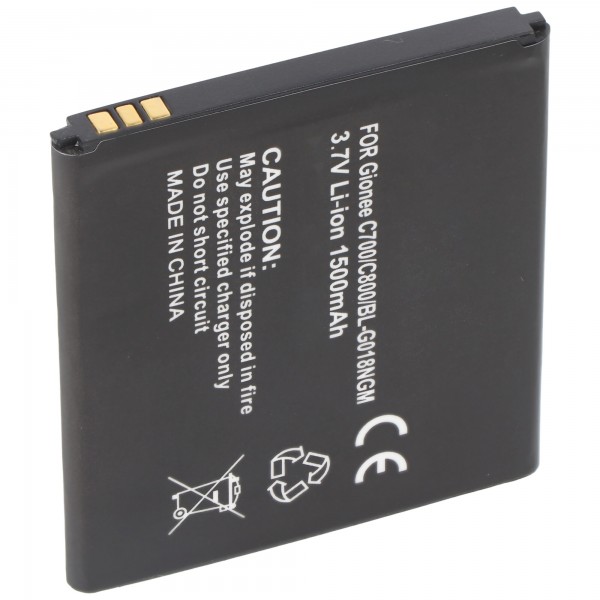 Li-Ion batteri - 1500mAh (3.7V) til mobiltelefoner, smartphones, telefoner såsom BL-G018