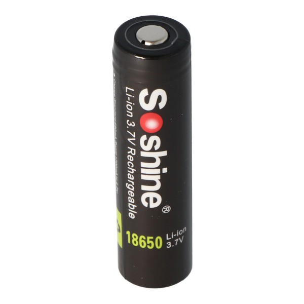 Soshine 18650 3400mAh 3.6V - 3.7V Li-ion batteri PCB beskyttet