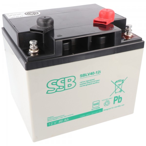 SSB SBLV40-12i 12V 42Ah blybatteri AGM blygelbatteri