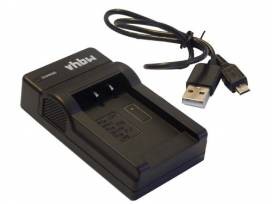 Micro USB batterioplader passer til Panasonic DMW-BCF10E og andre