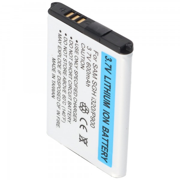 Batteri passer til Samsung SGH i320, P900, Li-ion, 3.7V, 600mAh, 2.2Wh