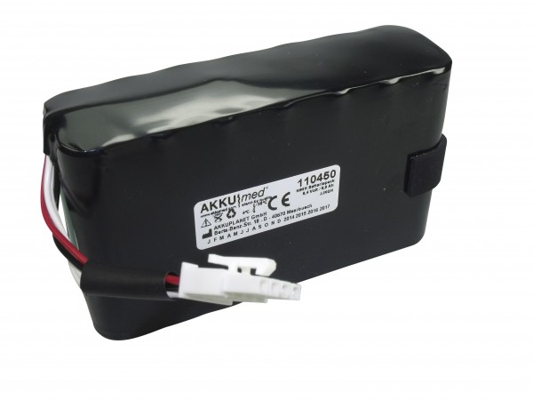 NiMH-batteri til GE Marquette Monitor Dash 2500 Type 2023227-001 8,4 Volt 8,0 Ah CE i overensstemmelse