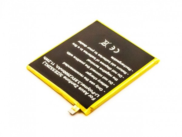 Batteri passer til Asus Zenfone 3 (ZE552KL), Li-Polymer, 3,85V, 2900mAh, 11,2Wh, indbygget, uden værktøj