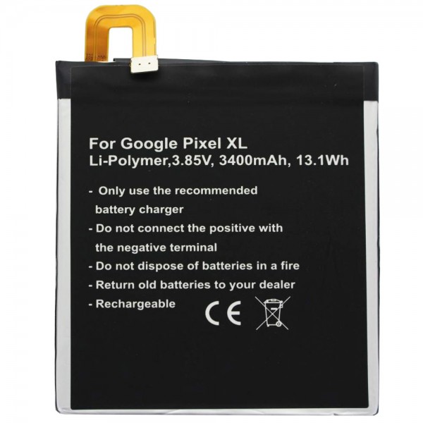 Batteri passer til Google Pixel XL-batteriet 35H00263-00M, B2PW2100, Google G-2PW2100, G-2PW2100-021-B, G-2PW2200