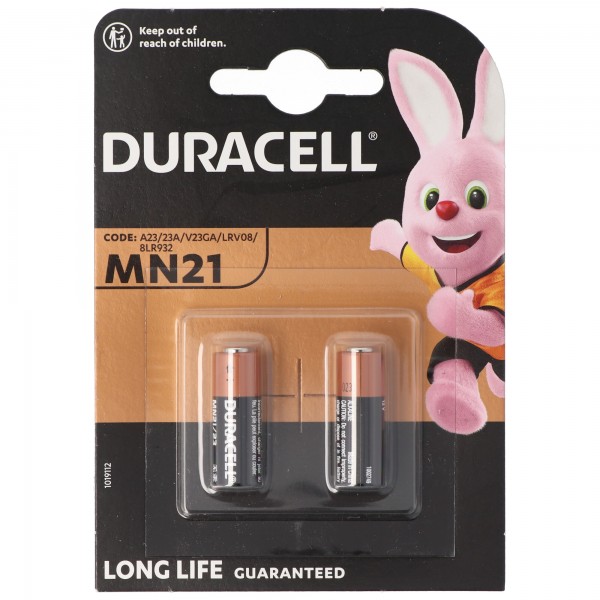 Duracell MN21 12V batteri, Varta V23GA, GP23A, K23A, LRV08, E23A