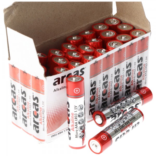 Alkalisk batteri LR03, AAA, Micro, 1,5V 24 stk i æske