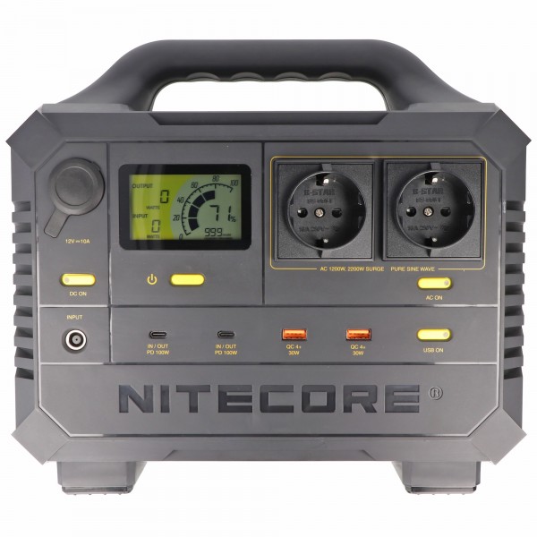 Nitecore NES1200 kraftværk med 348.000 mAh kapacitet, perfekt egnet som mobil strømforsyning, det nye Nitecore NES1200 kraftværk
