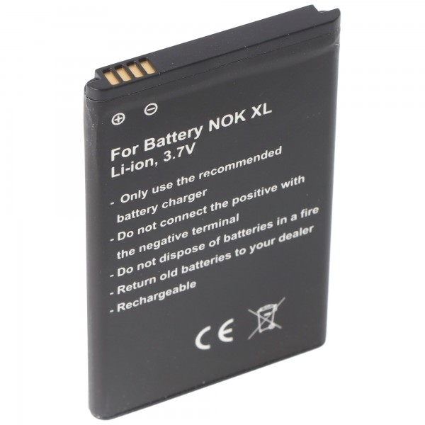 Batteri passer til Nokia XL, Nokia BN-02 3.7 Volt 1700mAh