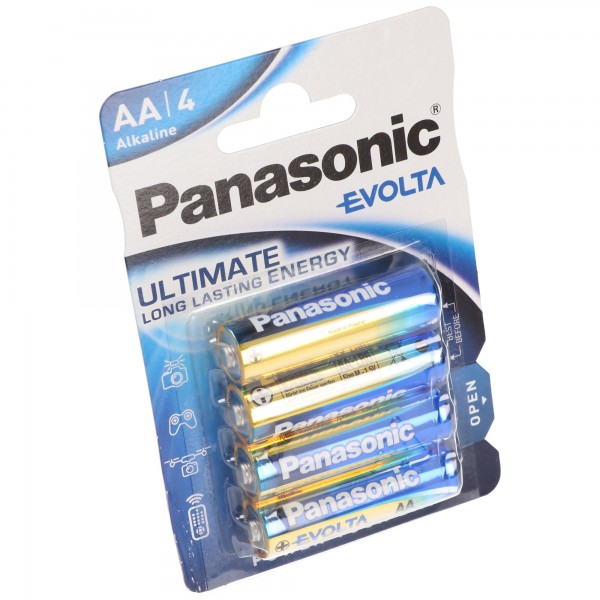 Panasonic EVOLTA batterier de nye alkaliske batterier Mignon / AA