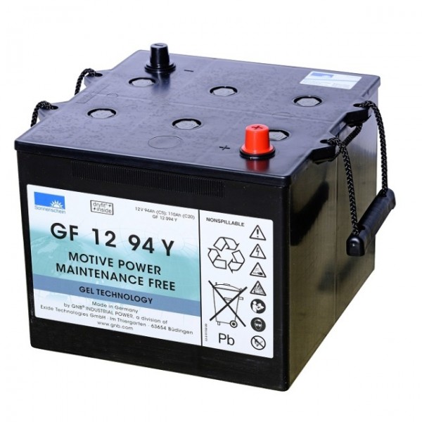 Exide Dryfit GF12094Y Blybatteri med A-pol 12V, 93500mAh