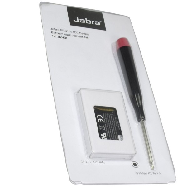 Original batteri Li-ion Jabra type 14192-00 til headset GN Pro 9400 9460 9465 9470