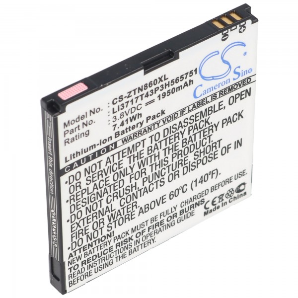 Batteri passer til Medion Life P4012 batteri med 3.7 volt og 1500mAh